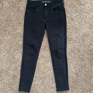 Black american eagle skinny jeans